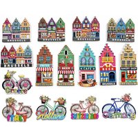 Netherlands Amsterdam Belgium Brussels Tourist Souvenir Fridge Magnets Decoration Articles Handicraft Refrigerator Magnetic