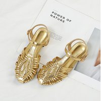 Summer Women Gladiator Sandals Flat Ankle Strap Narrow Band Roman Shoes Casual Comfortable Vacation Hollow Out Big Size Sandalia