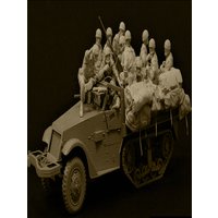 Resin soldier 1/35 modern Paratroopers Set (12 soldiers ) with Stowage Model Unassambled Unpainted Figure Building Kit