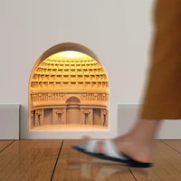Pantheon Induction Night Light, Bedside Gypsum Light, Embedded Wall Corner Embedded Wall Light, Homestay Atmosphere Wall Light