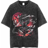 Dragon Ball Anime Washed T-Shirt Vintage Goku Vegeta Print Cotton Short Sleeve Loose Fit Men Women Casual Wear Tops 2026 Summer
