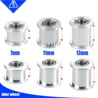 Mellow 3D Printers Parts 1pcs GT2 Idler Timing Pulley 20 Tooth Wheel Bore 5mm Aluminium Gear Teeth for GT2 Timing Belt 6MM