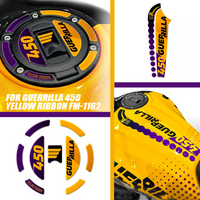 For Guerrilla 450 Yellow Ribbon FM-1162 Motorcycle Accessories Waterproof Protective Sticker 3D Epoxy Resin Protective Sticker