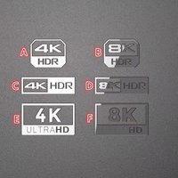 Hd 4k8k metal sticker logoHDR sticker 10809 Video Certified Player TV monitor PC sticker