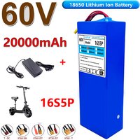 100% Nouvelle Batterie 60v 20000mAH 16s5p 18650 Batterie Au Lithium Avec BMS Pour Moto, Scooter, Vélo 2000W Moteur