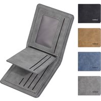 New Short Men's Wallet High Quality Card Clips Simple Frosted Wallet With Multiple Card Slots Casual Wallet For Men