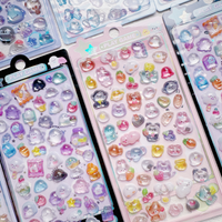 Japanese Style Creative Candy Ghost Rabbit Drop 3D Relief Stickers Scrapbooking Diy Diary Stationery Sticker Decor Cute Stickers