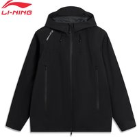 Li-Ning Unisex Outdoor Single Layer Jackets 100%Polyester Loose Fit LN STORM PROOF LiNing Hooded Windbreaker AEMV033