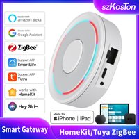 For HomeKit ZigBee Gateway Hub Tuya Smart Home Bridge Smart Life Automation Voice Control Works with Siri Alexa Google
