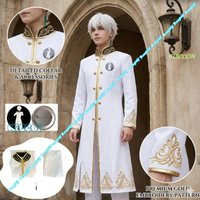 Regulus Corneas Cosplay Outfit From ReZERO Anime White Uniform Accessory Set With Wig Perfect For Halloween Christmas Cosplay