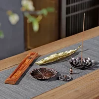 Alloy Incense Burner Incense Support Rods Holder Ash Catcher Incense Stand Meditation Room Yoga Insence Burners Accessories