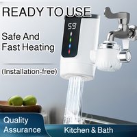 Instant Heating Electric Water Heater Faucet Hot And Cold Digital Display for Kitchen Bathroom Energy Saving