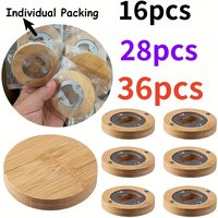 16/28/36 Bamboo Bottle Opener, Handmade Blank Refrigerator Magnet for Wedding Gifts and Party Favors, Suitable for Wedding Gifts