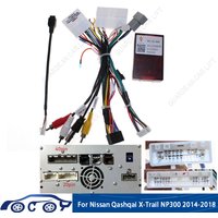 Car Radio Wiring Cable For Nissan X-Trail Xtrail Qashqai Navara 14-18 Top END 16Pin Harness Adapter With CANBUS Decode