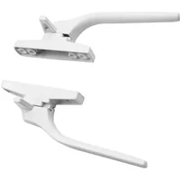 2Pcs Window Handles With Secure Latch Mechanism/integrated Locks Zinc Alloy For UPVC Window Replacement White For Home Office