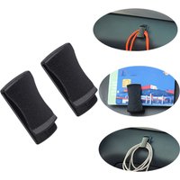 2Pcs Multifunctional Card Glasses Ticket Holder Auto Car Clip Black Dashboard Door Adhesive Clips Car Styling Accessories