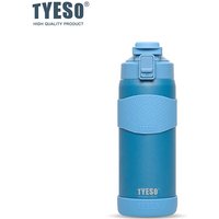 TYESO 750ML Double Wall Insulated Water Bottle Hot Leakproof 304 Stainless Steel Flask for Fitness Outdoor Daily Use Drink
