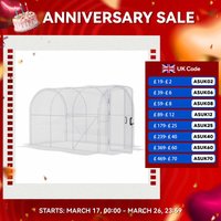 Polytunnel Greenhouse with PE Cover, Walk-in Grow House, 3X2 X 2m