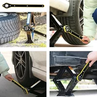 Universal Car Wheel Hand Crank Ratchet Wrenches Garage Tire Wheel Handle Phillips Wrench Car Labor-Saving Jack Tire Repair Tool