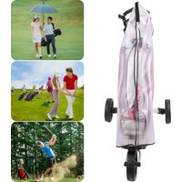 PVC Golf Bag Rain Cover Transparent Golf Bag Protector with Hood Golf Trolley Rain Bag for Golf Push Carts& Golf Club