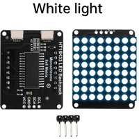 8*8 Dot Matrix Module Red Light Microcontroller Display Module MCU LED Display Control Module Ht16K33 Driver I2C Interface 5V