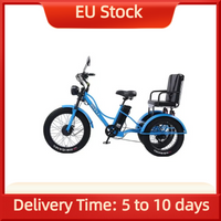 Elektrofahrrad für Erwachsene, Geländetauglich, mit drei Rädern, 750W, 48V, 18Ah, 2-Personen-Elektro-Dreirad mit Beifahrersitz