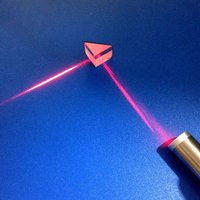10mm Right Angle Internal Reflection Prisma Optical Glass Reflection Isosceles Triangular Prism Aluminized Mirror with Black