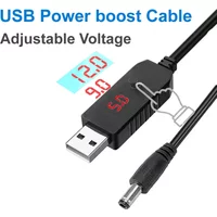 Adjustable Voltage USB Boost Converter DC 5V to 9V 12V USB Step-up Converter Cable For Power Supply/Charger/Power Converter