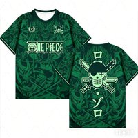 Summer Men's Women One Piece T-shirt Anime Short Sleeve Top Breathable Sports Jersey Tee Family Casual Men Kids Football Shirt