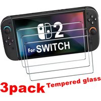 3PCS Tempered Glass for Nintendo Switch OLED 3 Pieces Screen Protector Film for Nintendo Switch 2 Switch Lite Protective Glas