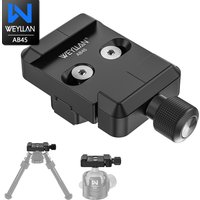 Arca Swiss Bipod Adapter for Harris/Atlas Bipod WEYLLAN AB45/MK80 Compatible Arca-Swiss Rails/Q.R Plates, Clamp with M-LOK Rail