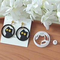 2Pcs Whale/Rubber Duck /Cute Sheep Animals Clay Cutters Polymer Clay DIY Earring Molds Ocean Animal Jewelry Making Cutting Tool
