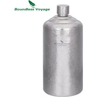 Boundless Voyage Titanium Flask Bottle Whiskey Bottle Leakproof and Portable Liquor Spirit Flask for Outdoor, Travel, Camping