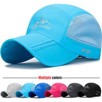 Summer Outdoor Foldable Portable Quick-Drying Hat For Men and Women Mountaineering Travel Sun Protection Breathable Mesh Hat