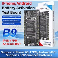 JTX B9 Battery Activation Board for iPhone 6S-17PM/Android 400+ Supports 5-9V Dual-cell Batteries Charging Both Type-C&USB Inter