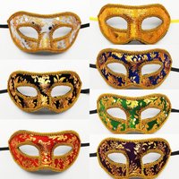 Men Mardi Gras Carnival Mask Venetian Masks Vintage Antique Jazz Masks Masquerade Cosplay Masks Unisex Half Face Party Masks