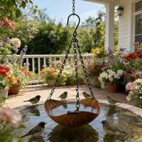 Hanging Bird Bath, specially designed for bird activities. Open bowl design holds sufficient clean water, ideal for birds
