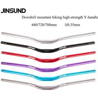 AliExpress NONE JINSUND Downhill Cross-Country High-Intensity Tapered Handlebar,Mountain Bike Aluminum Alloy,680/720/780mm,Handlebar Rise 35mm