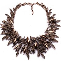 Indian Ethnic Vintage Statement Metal Large Collar Choker Necklace Women Irregular Punk Big Bib Retro Necklace Ladies Jewellery