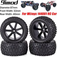 Front Rear Tires Wheels Set 12mm Hex Hubs Foam Inserts For Redcat HPI HSP Traxxas ZD Racing RC 1/10 Off Road Buggy Car Black