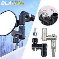 BLALION Universal Adjustable Motorcycle Rearview Mirror Holder Aluminum Moto Mirror Riser Adapters Extension Bracket 10mm Screw