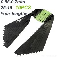 2515 Taper Black Flat Rubber Band Slingshot Special Anti-freeze Durable High Power Outdoor Wide Rubber Band High Elasticity