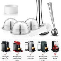 Reusable Capsule Pod for Nespresso Vertuo Vertuoline Coffee Maker Stainless Steel Refillable Espresso Coffee Filter Tamper