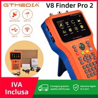 GTMEDIA V8 Finder Pro2 Satelliten-Signalmessgerät DVB-S2/T2/Kabel 4,3' LCD-Display 1080P, Type-C-Anschluss Satfinder 100% Original