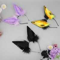 New plush animal Ears Hairband Hairhoop Headwear For Gods Of Destruction Girls Cosplay Hair Accessories