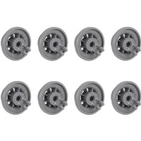 Dishwasher Basket Roll Lower Basket Wheels 8PC Parts for Bosch/for Balay/for Siemens/for Neff DishwasherAccessory