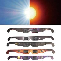 10pcs Paper Solar Eclipse Glasses Random Color Protect Eyes Anti-uv Viewing Glasses Safe Shades Observation Solar Glasses