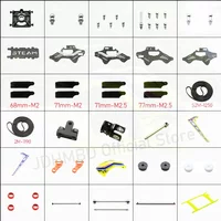 STEAM AK400/420 parts Tail Blade Carbon Main Frame Feathering Shaft Canopy Main Shaft Set For AK400 420 RC Helicopter