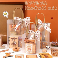 Capybara Themed Stationery Gift Set Abundant Cute Back-to-school Gift Kit Pencil Case Study Stationery for Students