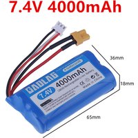 7.4V 4000mAh 18650 2S Li-ion Battery XT30 plug/USB for HUINA 580 550 582 583 1580 1583 1580-005 RC toys cars accessory